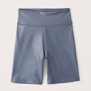 Abercrombie & Fitch Women’s Sheen Bike Shorts - Dark Lavender - Size M